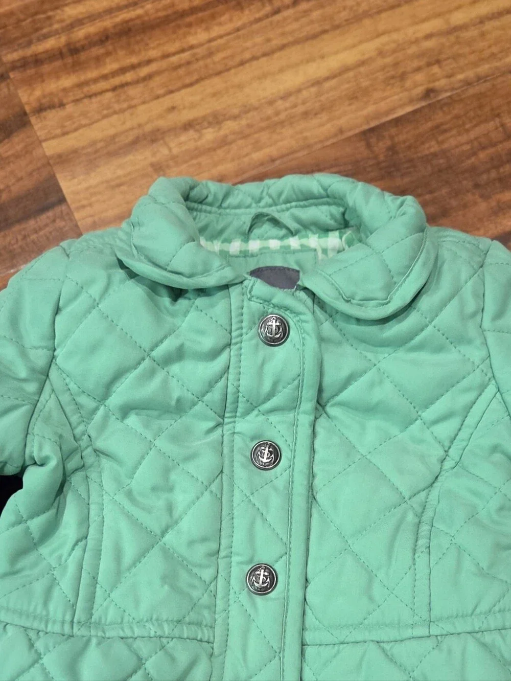 GAP Baby EUC 18-24 Months Green Quilted Jacket